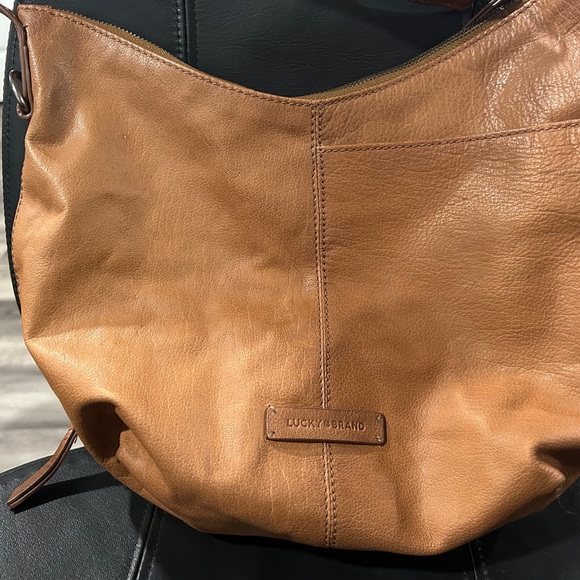 Lucky Brand Handbags - Lucky Brand Brown Leather Hobo Bag